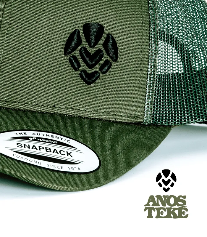 Anosteke Casq'Anosteke casquette kaki trucker houblon