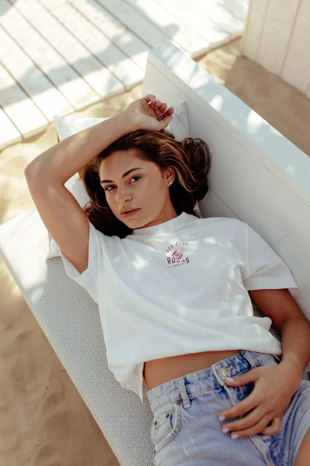 Kasteel Rubus Beach Club t-shirt Beach Vibes coton bio