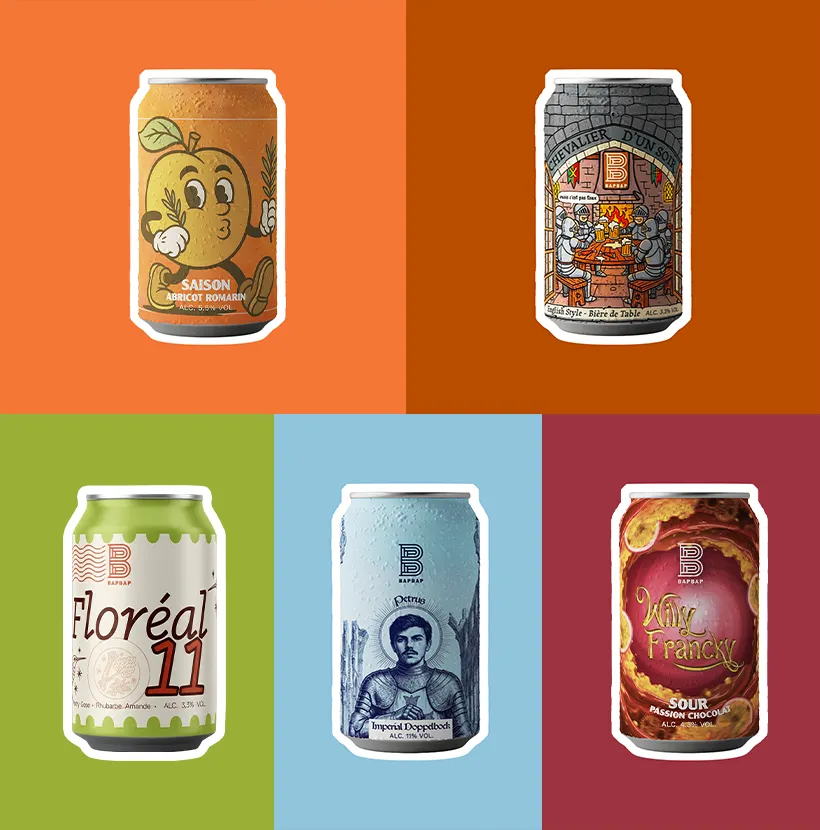 BAPBAP Pack Mix Éphémères bière 12x33cl