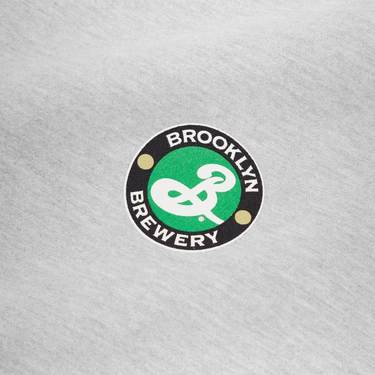 Brooklyn Brewery sweat col rond coton lourd logo imprimé