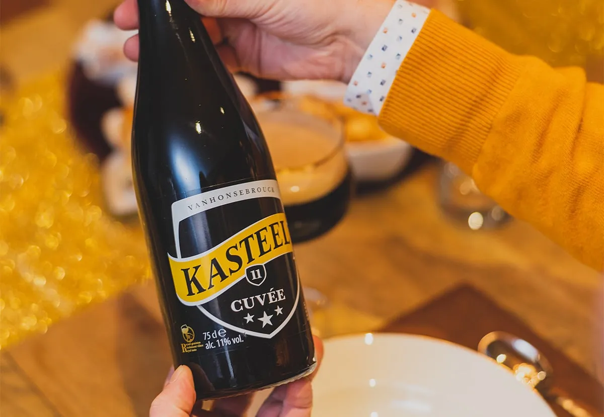 Kasteel Cuvée bière brune 2x75cl+2 verres 11%