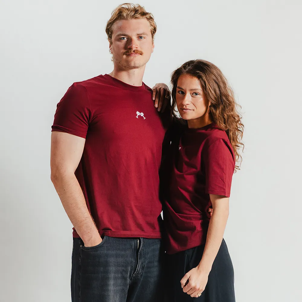 Kasteel Rouge T-shirt Cheers coton bio bordeaux