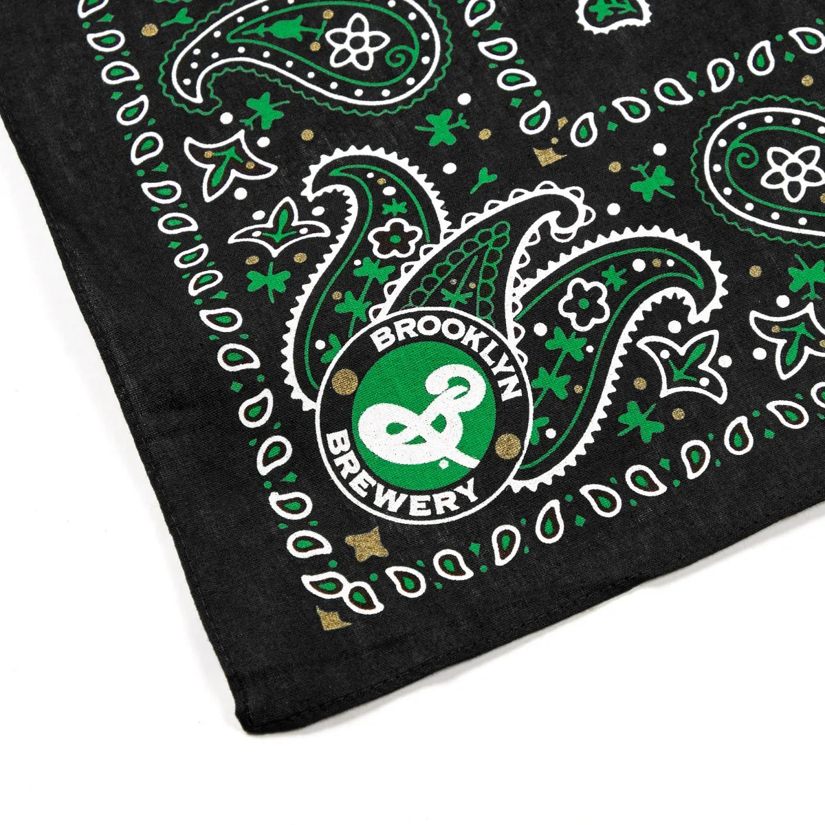 Brooklyn Brewery bandana foulard coton noir 54 cm