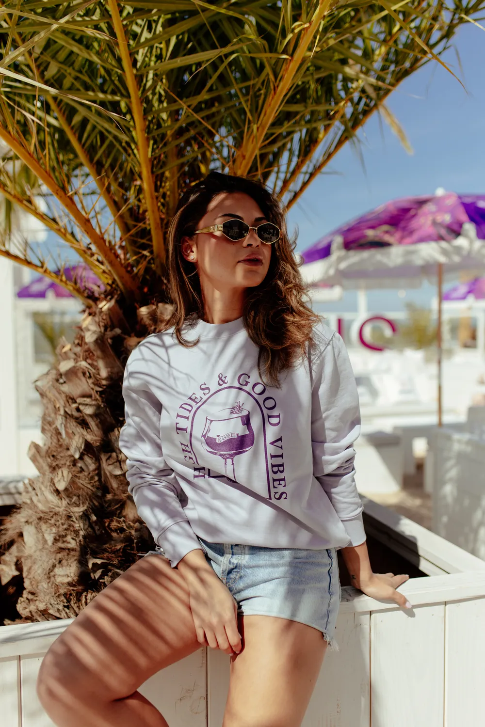 Kasteel Rubus Beach Club sweat High Tides coton bio