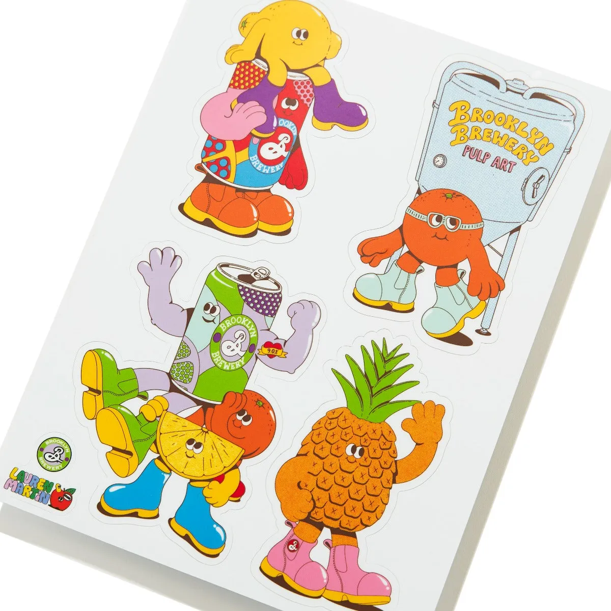 Brooklyn Pulp Art planche stickers Lauren Martin