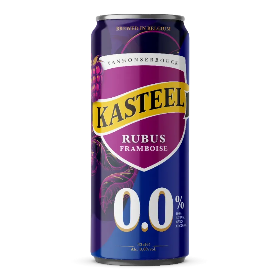 Kasteel Rubus Framboise 0.0 bière canette 33cl framboise