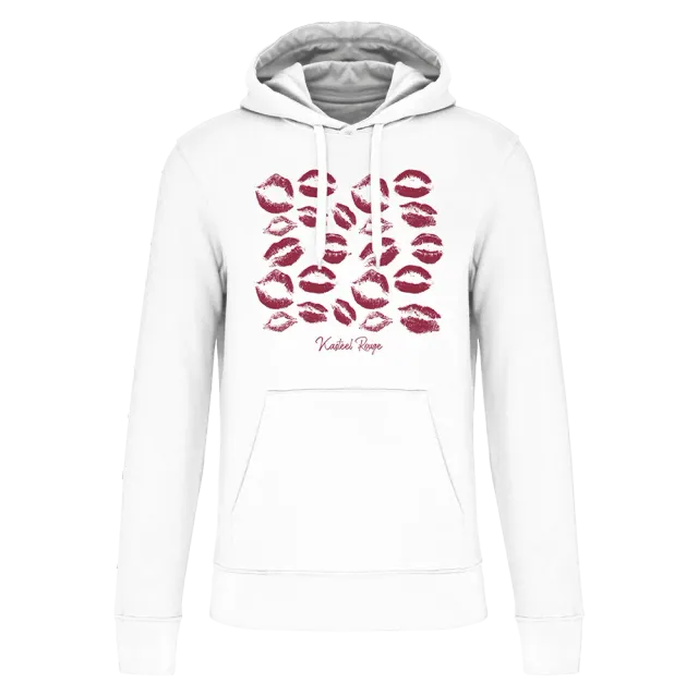 Kasteel Rouge Hoodie Kiss sweat à capuche blanc baisers