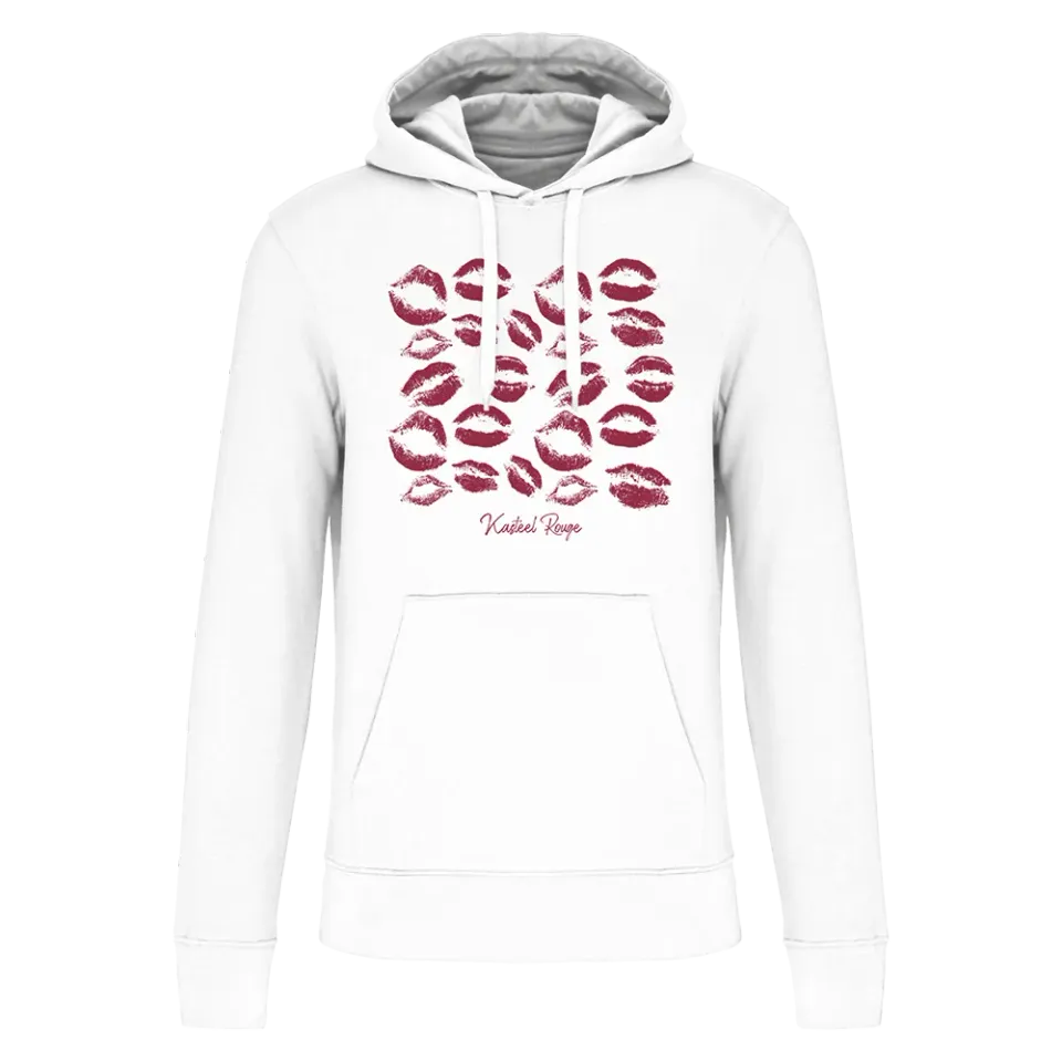 Kasteel Rouge Hoodie Kiss sweat à capuche blanc baisers