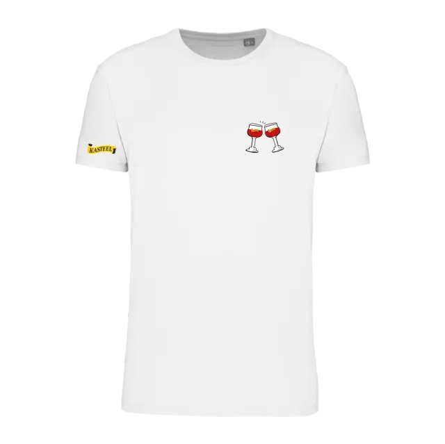 Kasteel Rouge Cheers t-shirt blanc coton bio
