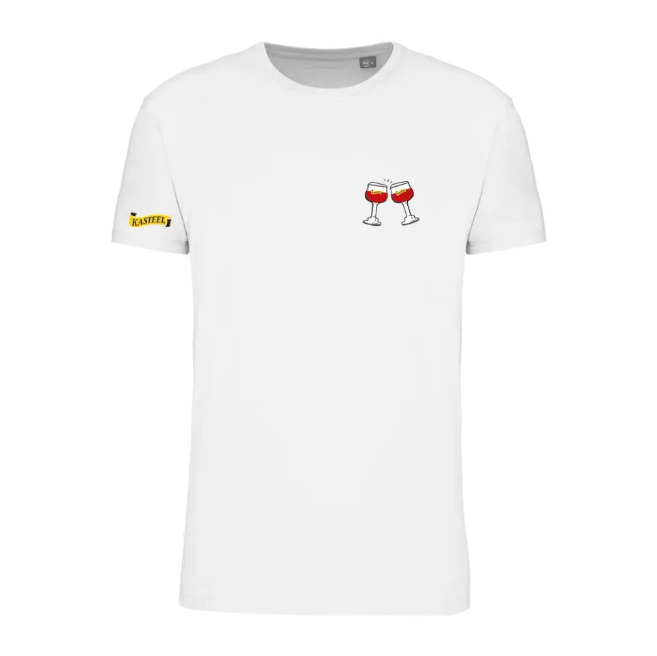 Kasteel Rouge Cheers t-shirt blanc coton bio
