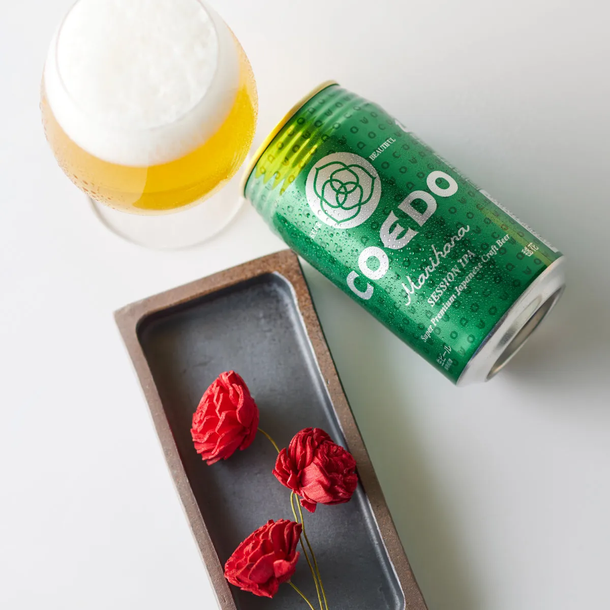 Coedo Fête des Mères coffret 6 bières + fleur