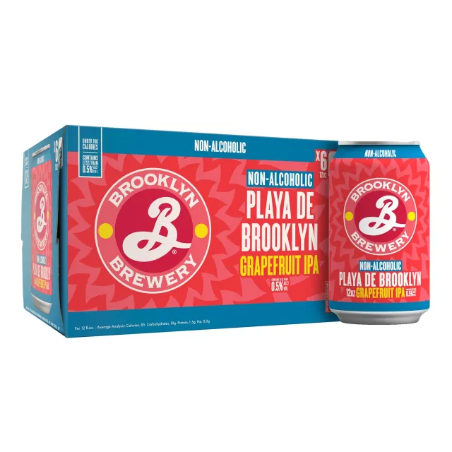 Brooklyn Playa de Brooklyn bière sans alcool 6 canettes pamplemousse