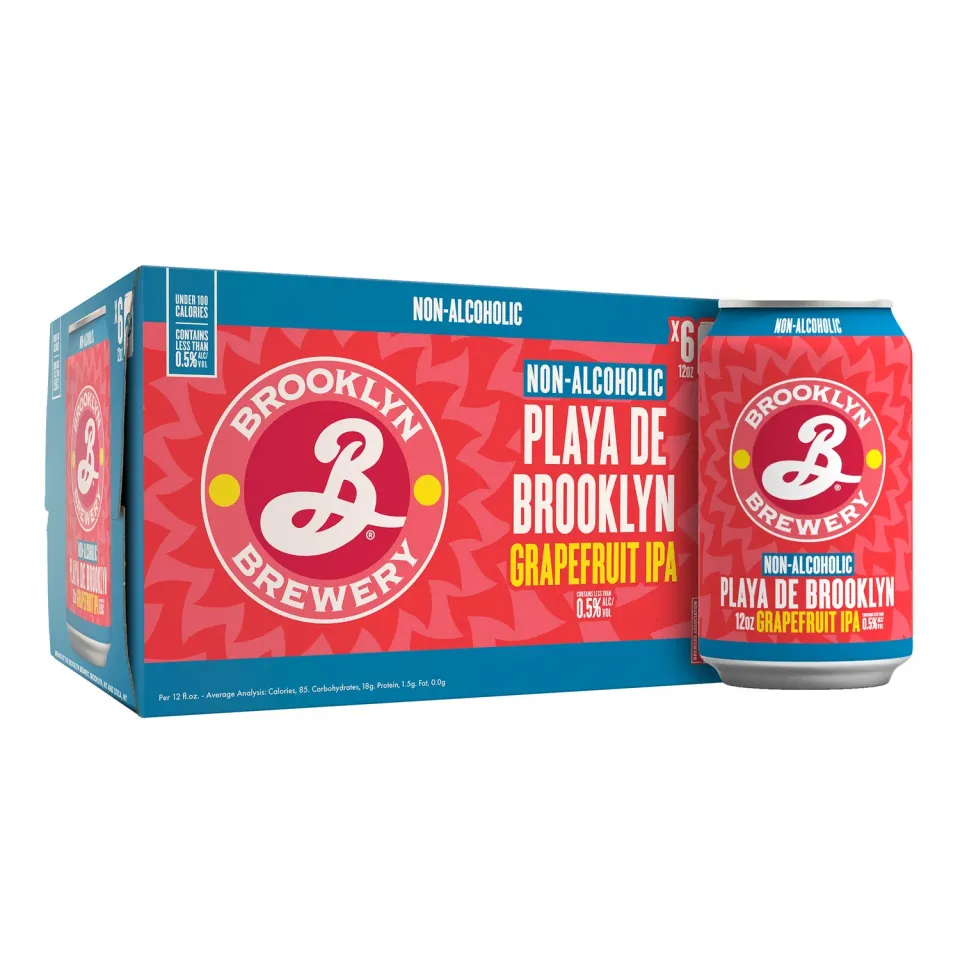 Brooklyn Playa de Brooklyn bière sans alcool 6 canettes pamplemousse