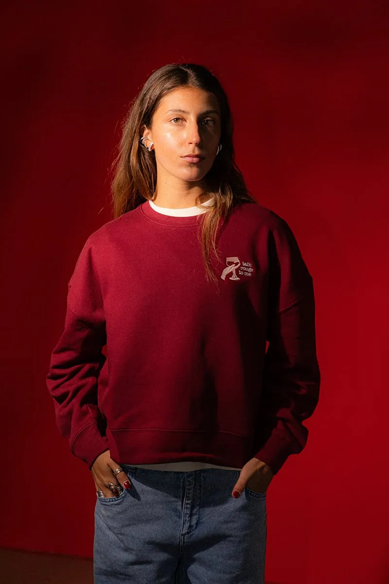Kasteel Rouge sweat femme bordeaux coton bio