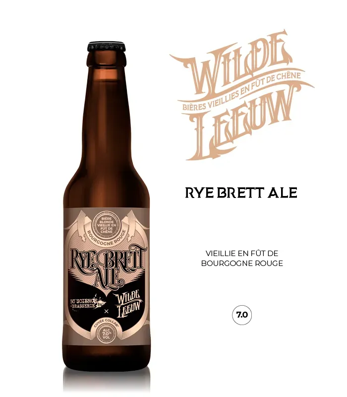 Wilde Leeuw Rye Brett bière ambrée 33 cl