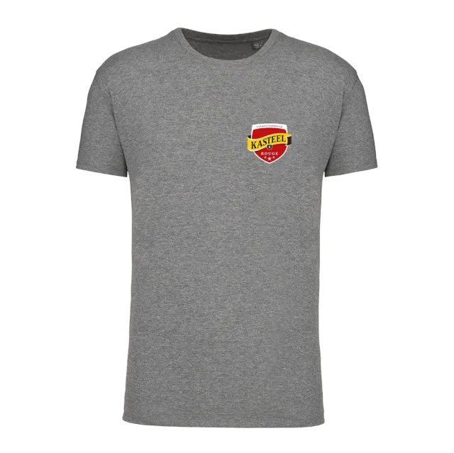 Kasteel Rouge Schild t-shirt gris coton bio