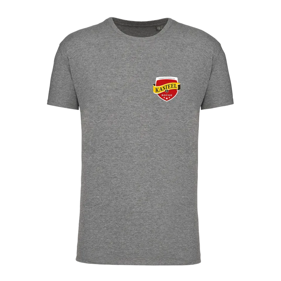 Kasteel Rouge Schild t-shirt gris coton bio