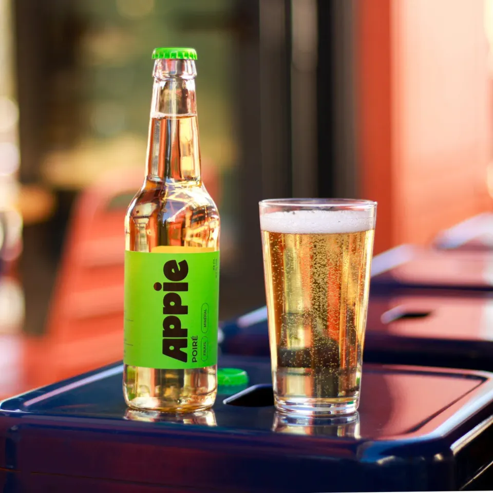 BAPBAP Cidre poiré 12 bouteilles 33cl duo de poires