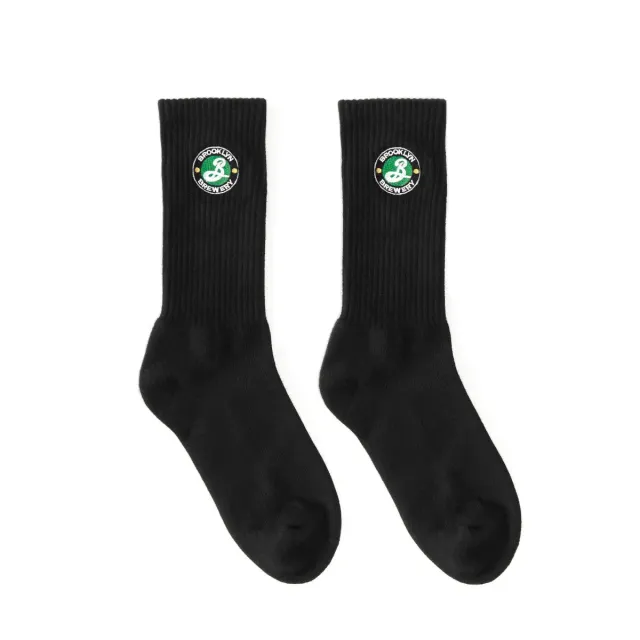 Brooklyn Brewery chaussettes noires coton taille unique