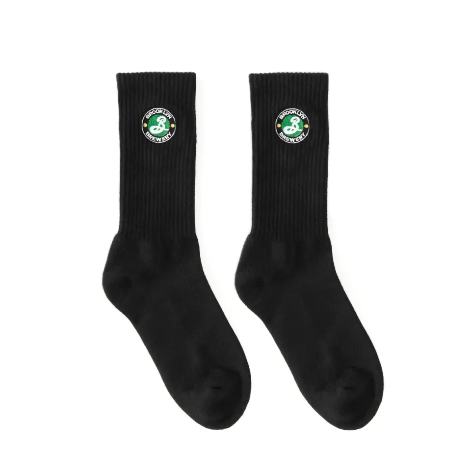 Brooklyn Brewery chaussettes noires coton taille unique