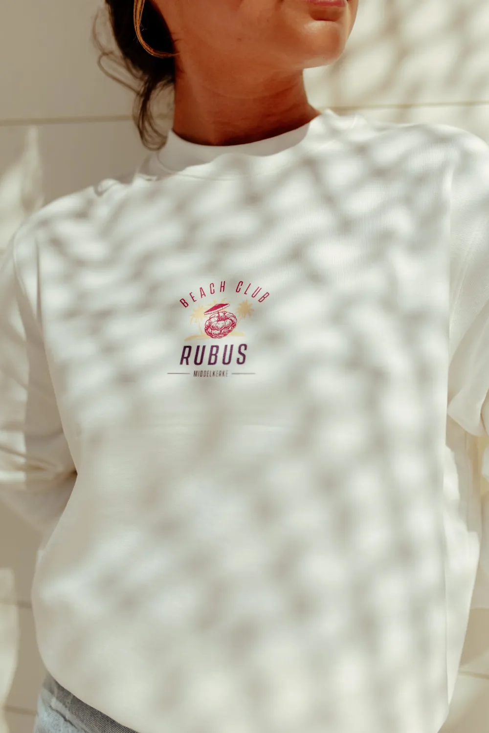 Kasteel Rubus sweat oversize coton bio écru