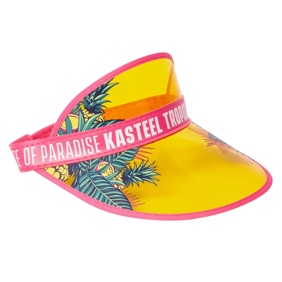 Kasteel Tropical visière soleil édition collector jaune