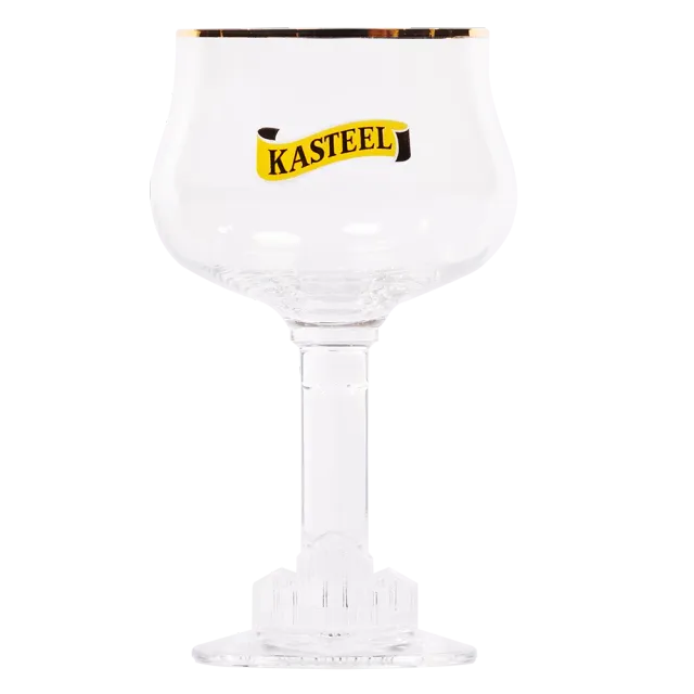 Kasteel verre à bière 33 cl calice sur pied