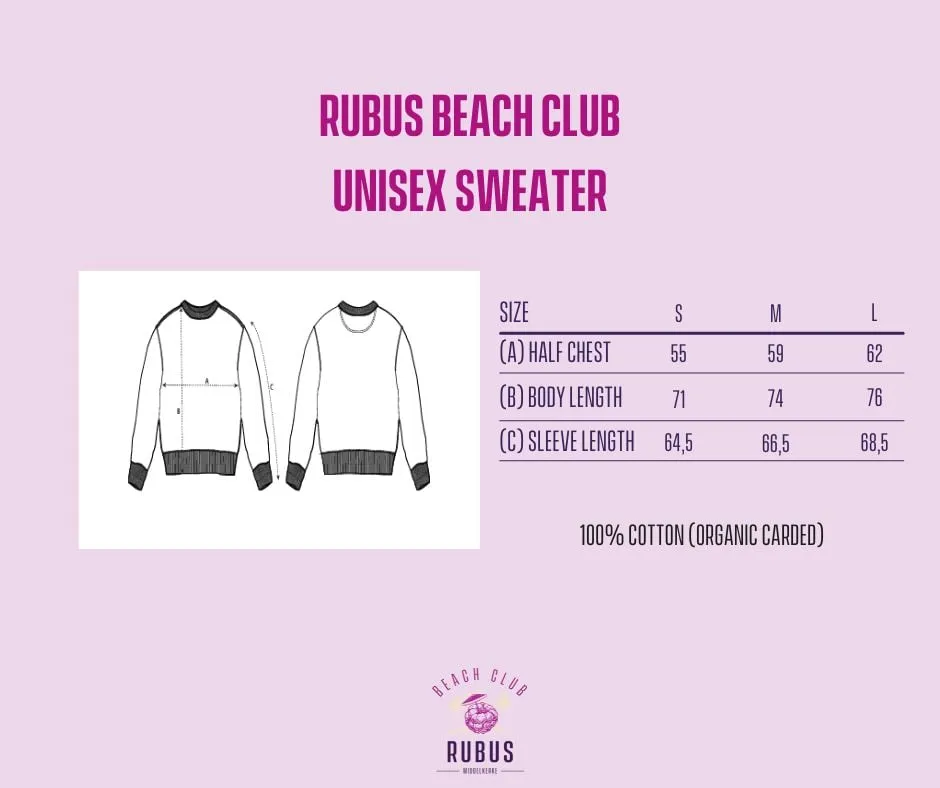 Kasteel Rubus sweat oversize coton bio écru
