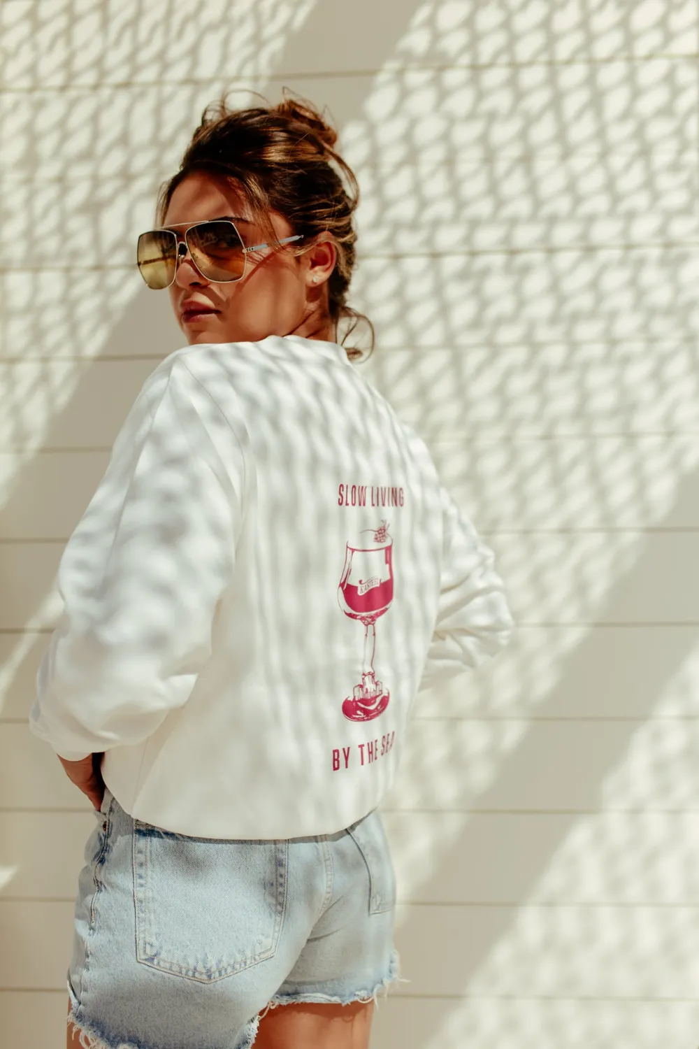Kasteel Rubus sweat oversize coton bio écru
