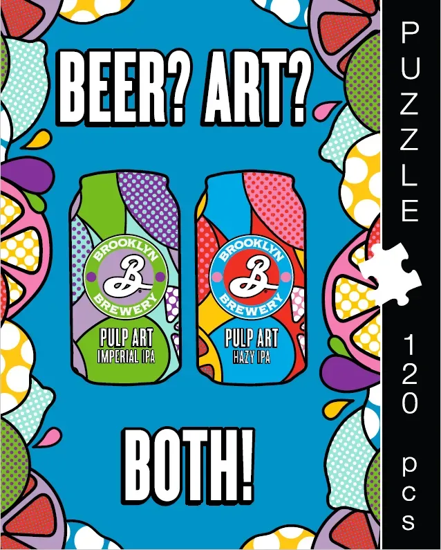 Brooklyn Pulp Art puzzle 120 pièces édition pop art