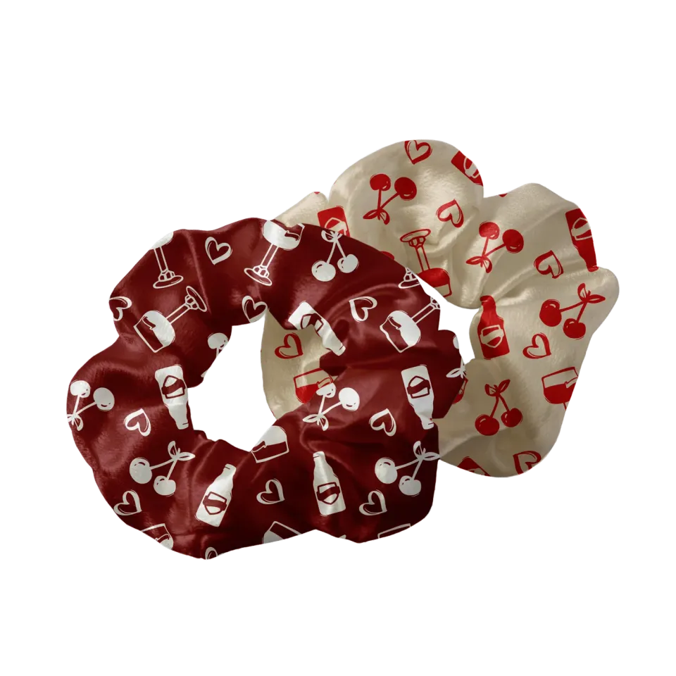 Kasteel Rouge chouchous cheveux lot de 2