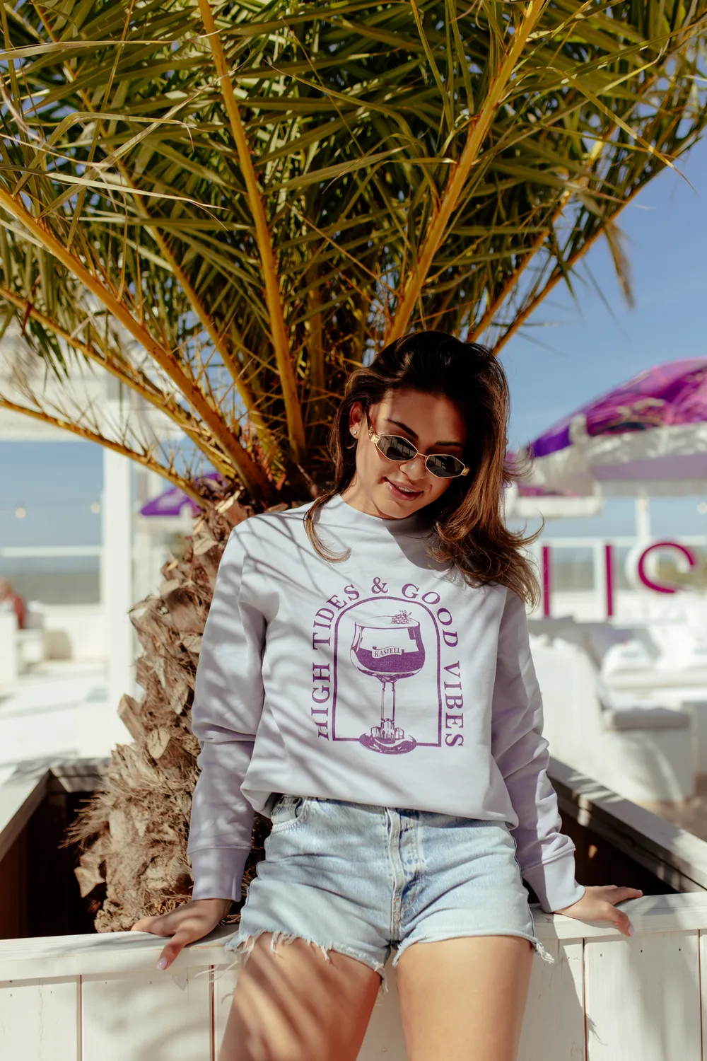 Kasteel Rubus Beach Club sweat High Tides coton bio