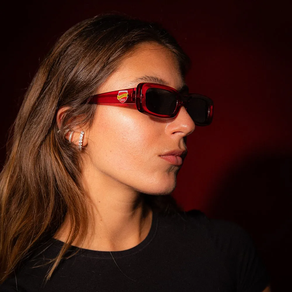 Kasteel Rouge lunettes de soleil rouges festival
