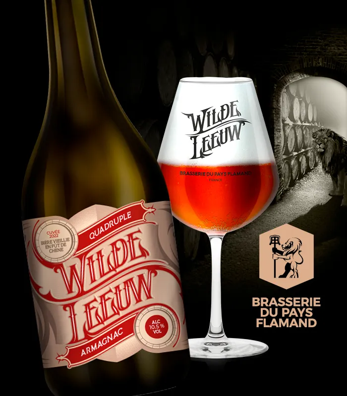 Anosteke Wilde Leeuw Quadruple Armagnac bière 75cl boisée