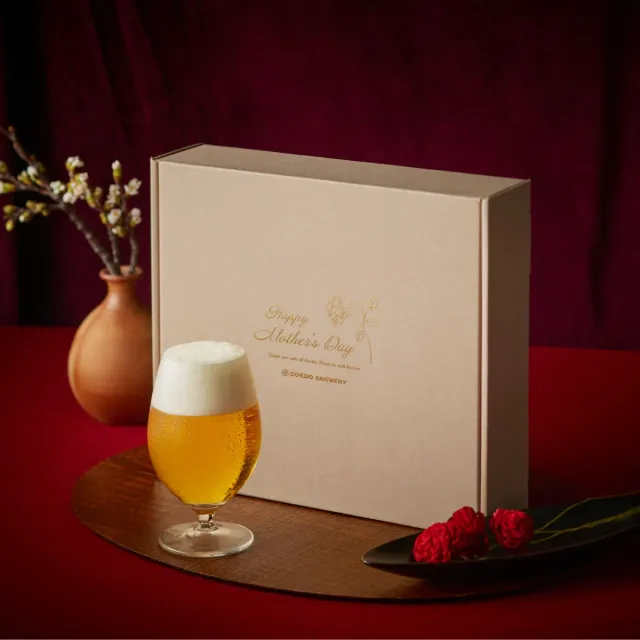 Coedo Fête des Mères coffret 6 bières + fleur
