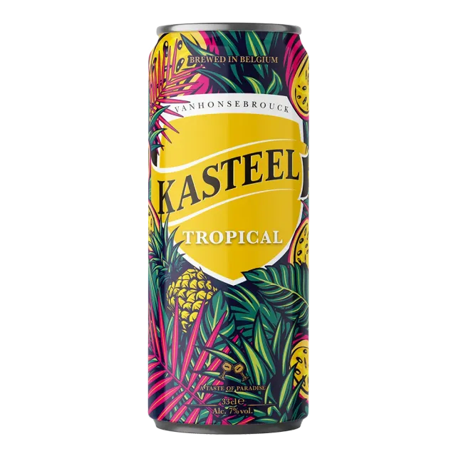 Kasteel Tropical bière canette 33 cl 7% passion