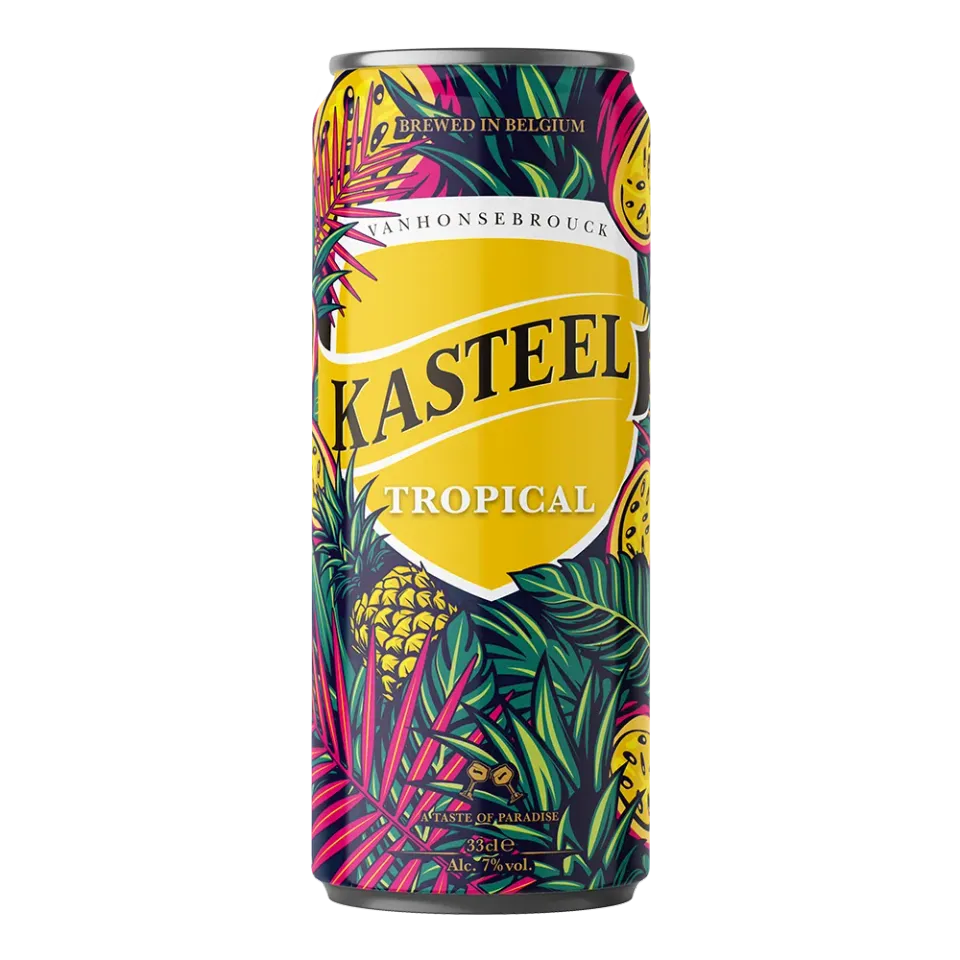 Kasteel Tropical bière canette 33 cl 7% passion