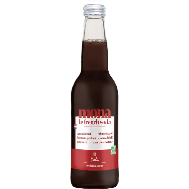 BAPBAP Mona Cola Bio soda 12x33cl peu sucré épicé