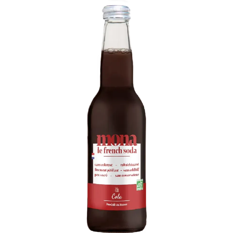 BAPBAP Mona Cola Bio soda 12x33cl peu sucré épicé