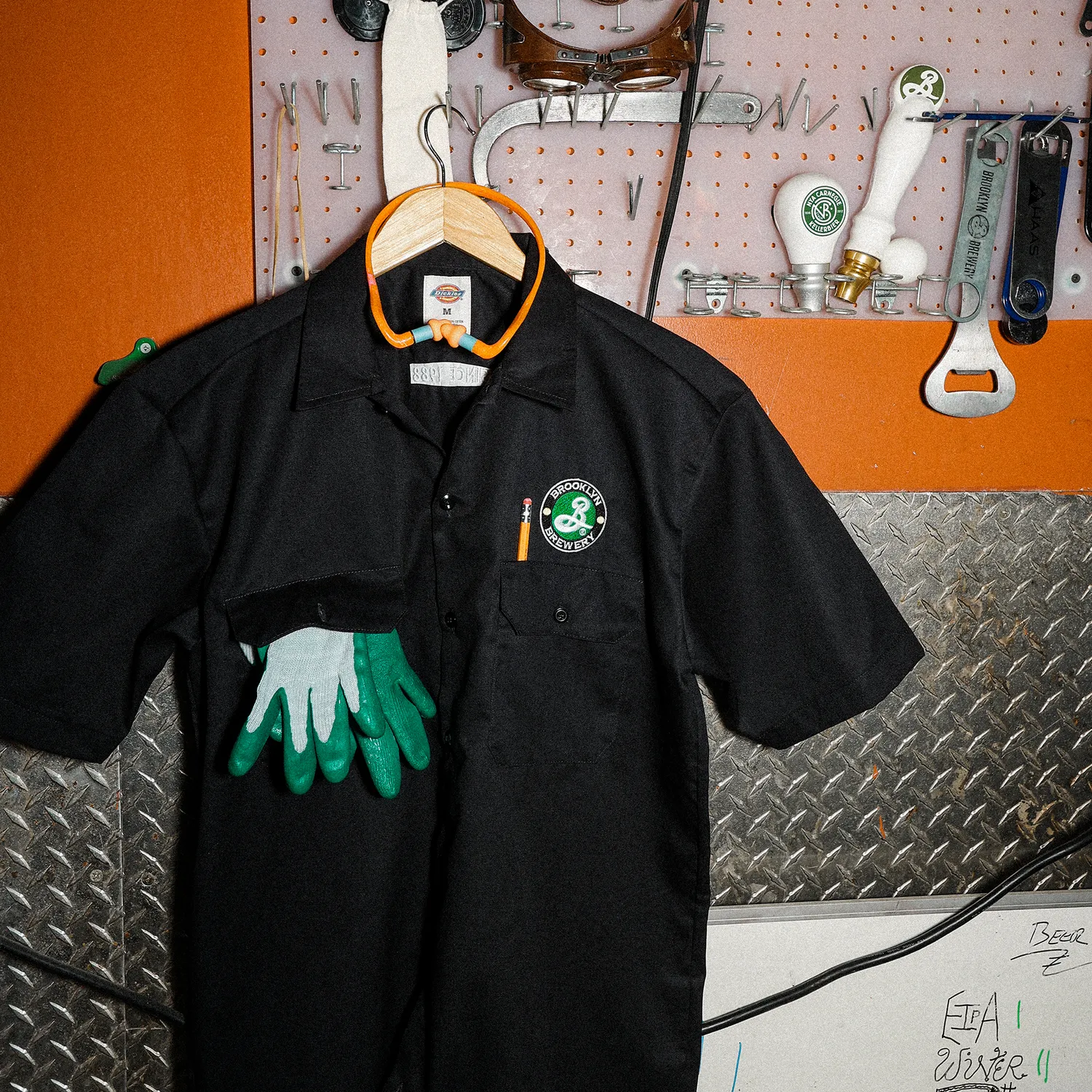 Brooklyn Brewery Brewer's Work Shirt chemise twill brodée