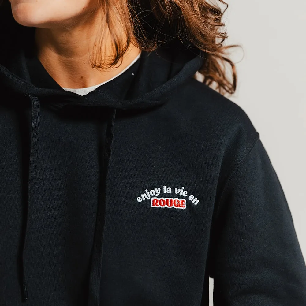 Kasteel Rouge Enjoy sweat à capuche noir coton