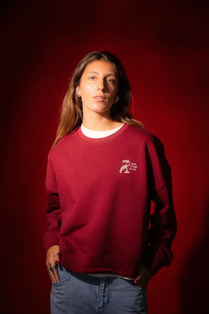 Kasteel Rouge sweat femme bordeaux coton bio