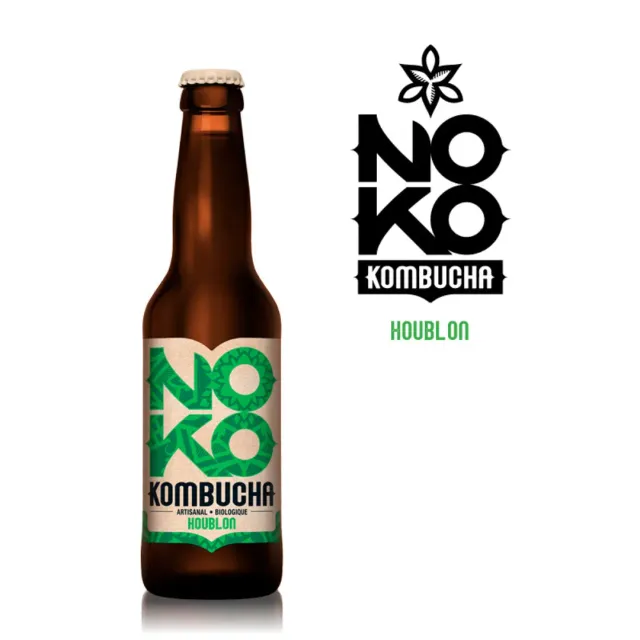 Noko houblon kombucha bio 33cl pétillant