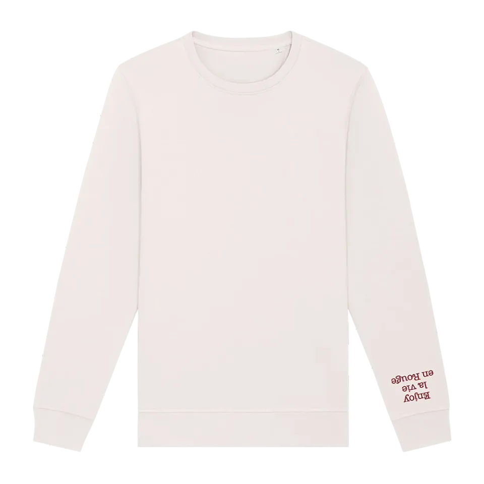 Kasteel Rouge Enjoy sweat blanc coton brodé