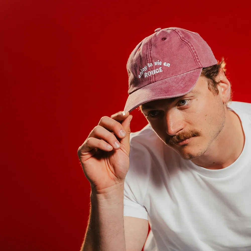 Kasteel Rouge Vintage casquette rouge coton lavé