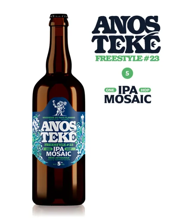 Anosteke Freestyle 23 bière IPA Mosaic fruits tropicaux 33cl