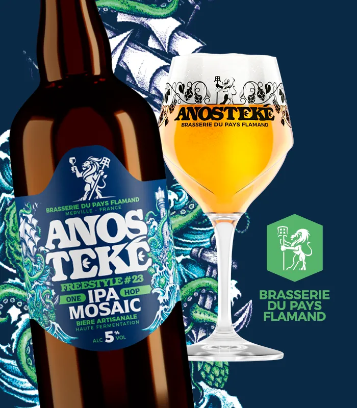 Anosteke Freestyle 23 bière IPA Mosaic fruits tropicaux 33cl