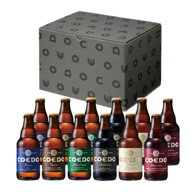 Coedo Sélection 12 bouteilles bière coffret cadeau 6 styles
