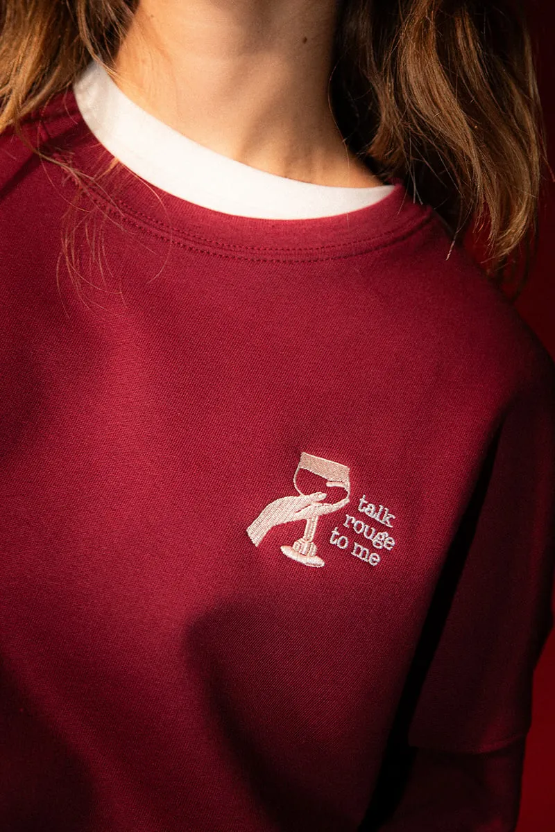 Kasteel Rouge sweat femme bordeaux coton bio
