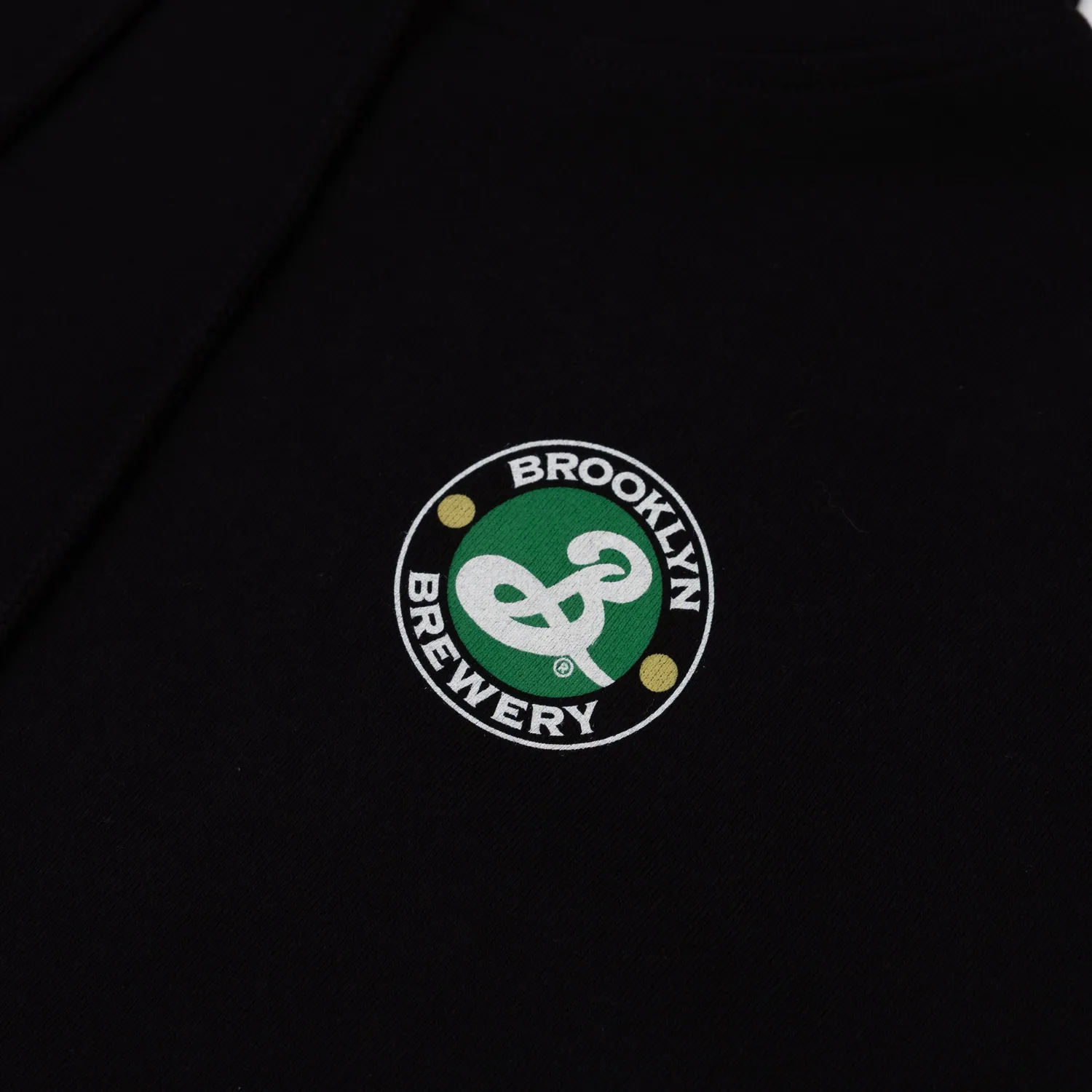 Brooklyn Brewery sweat cropped hoodie femme coton S-XL